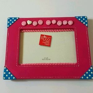 Russ pink and blue I love my mommy frame